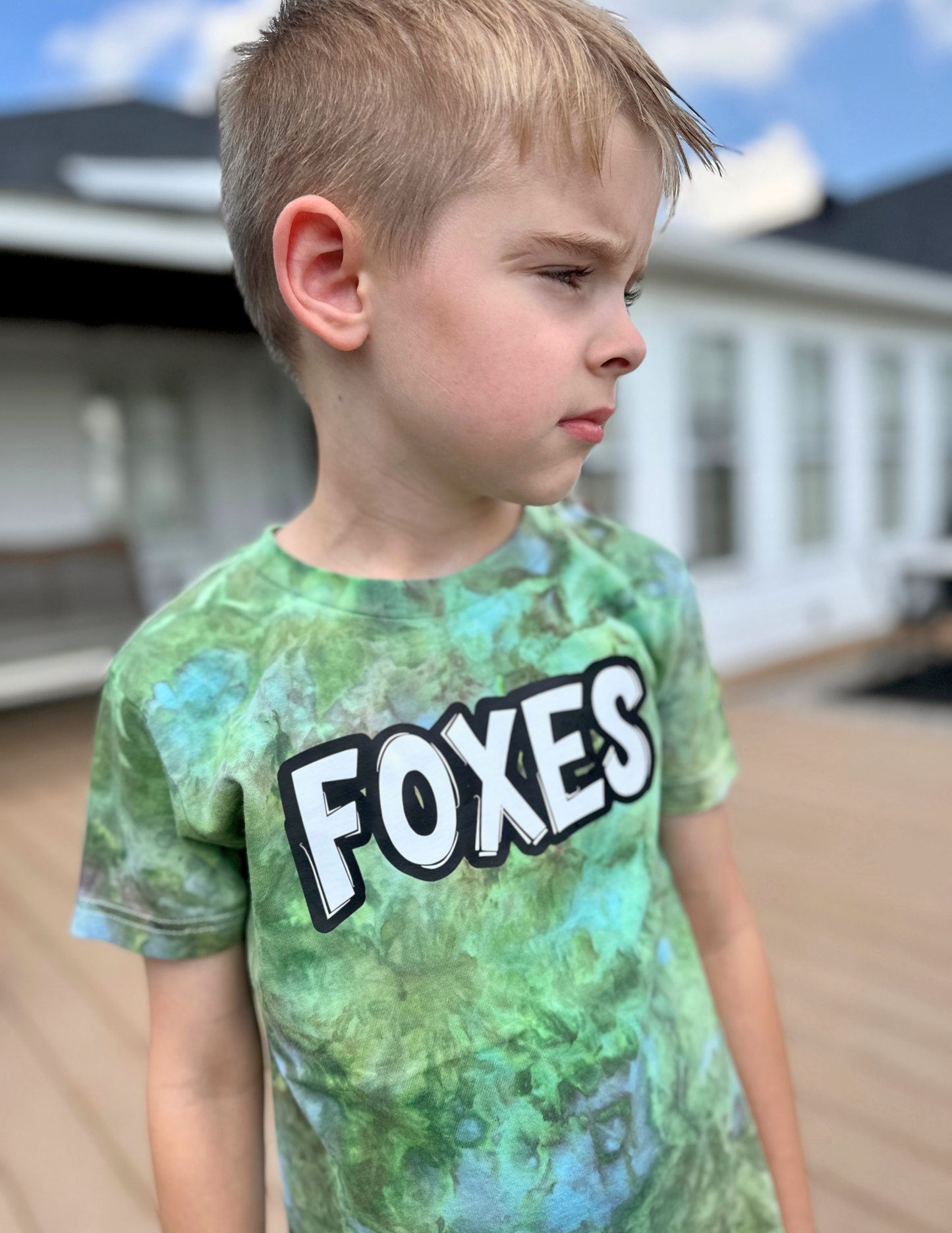 Custom Mascot Watercolor Tie Dye Tshirt