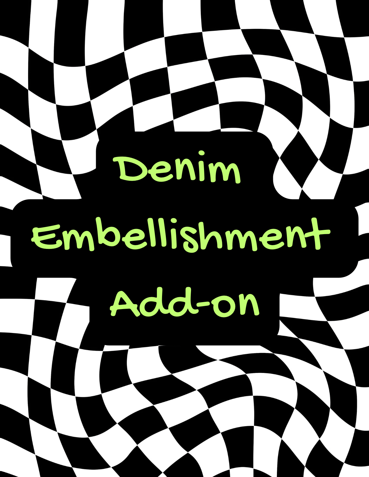 Denim Embellishment Add On