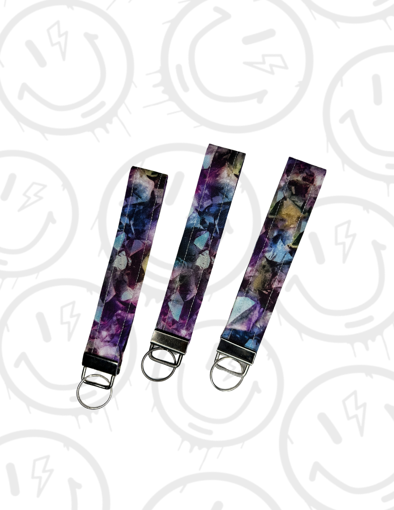LR | Purple Crystal Wristlet