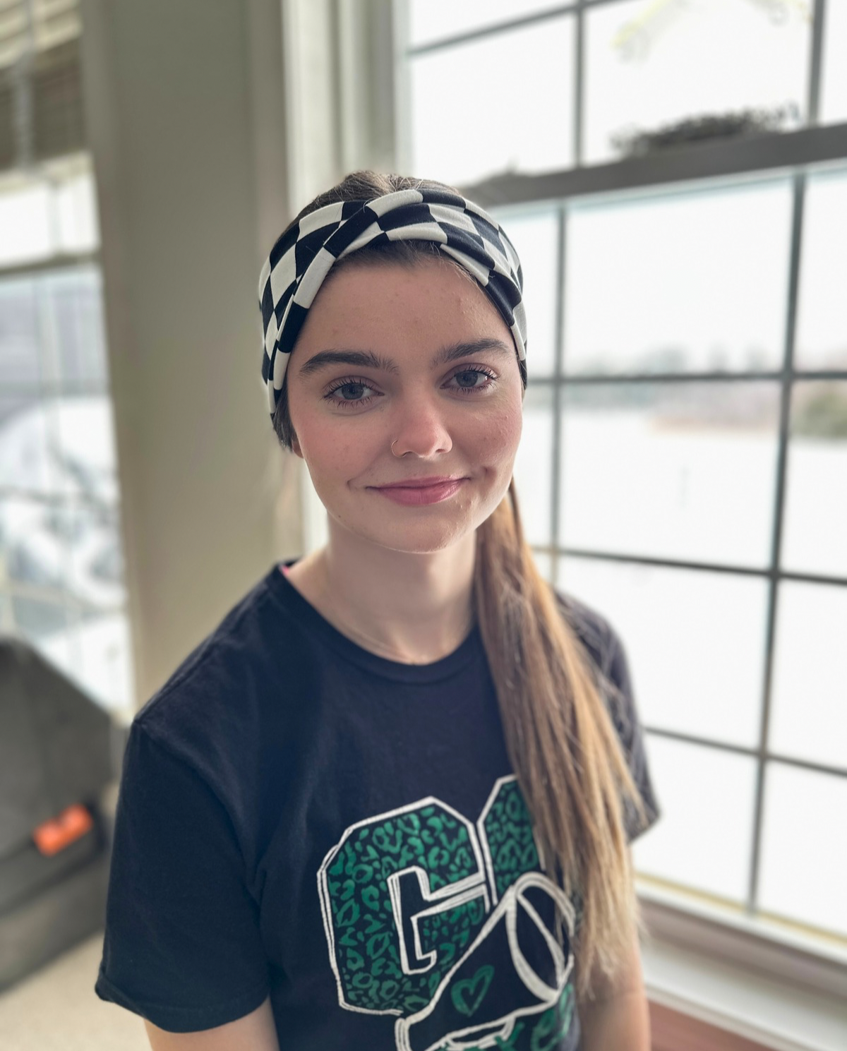 Black & White Checks | Twisted Headband