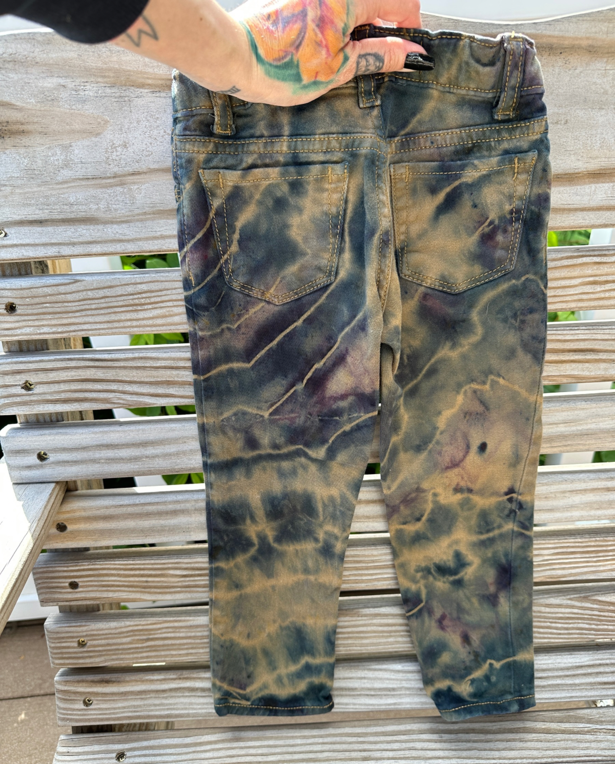 OOAK | Brown Geode Jeans | Size 3T