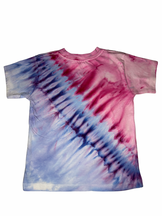 LR | Diagonal Cotton Candy Smiley | Size 4T
