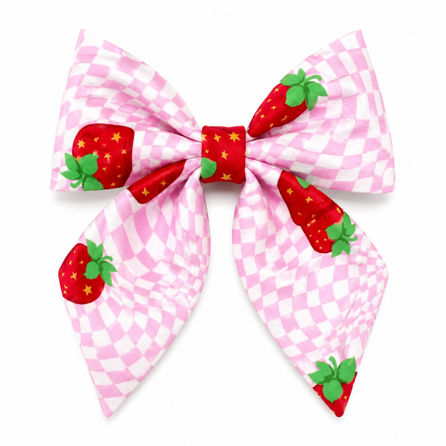 Limited Static | Strawberry Checks Aurora Bow