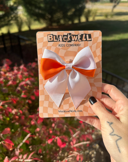 Team Spirit | Team Orange Grosgrain Aurora Bows