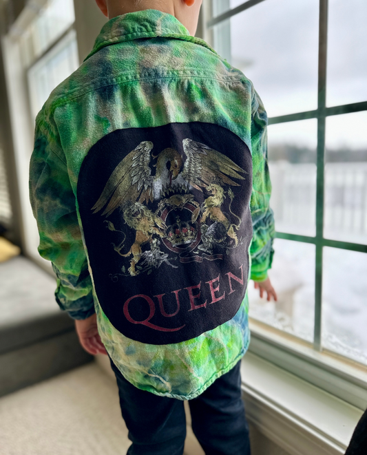OOAK | Queen Flannel | Size Youth L Fits like 5/6T