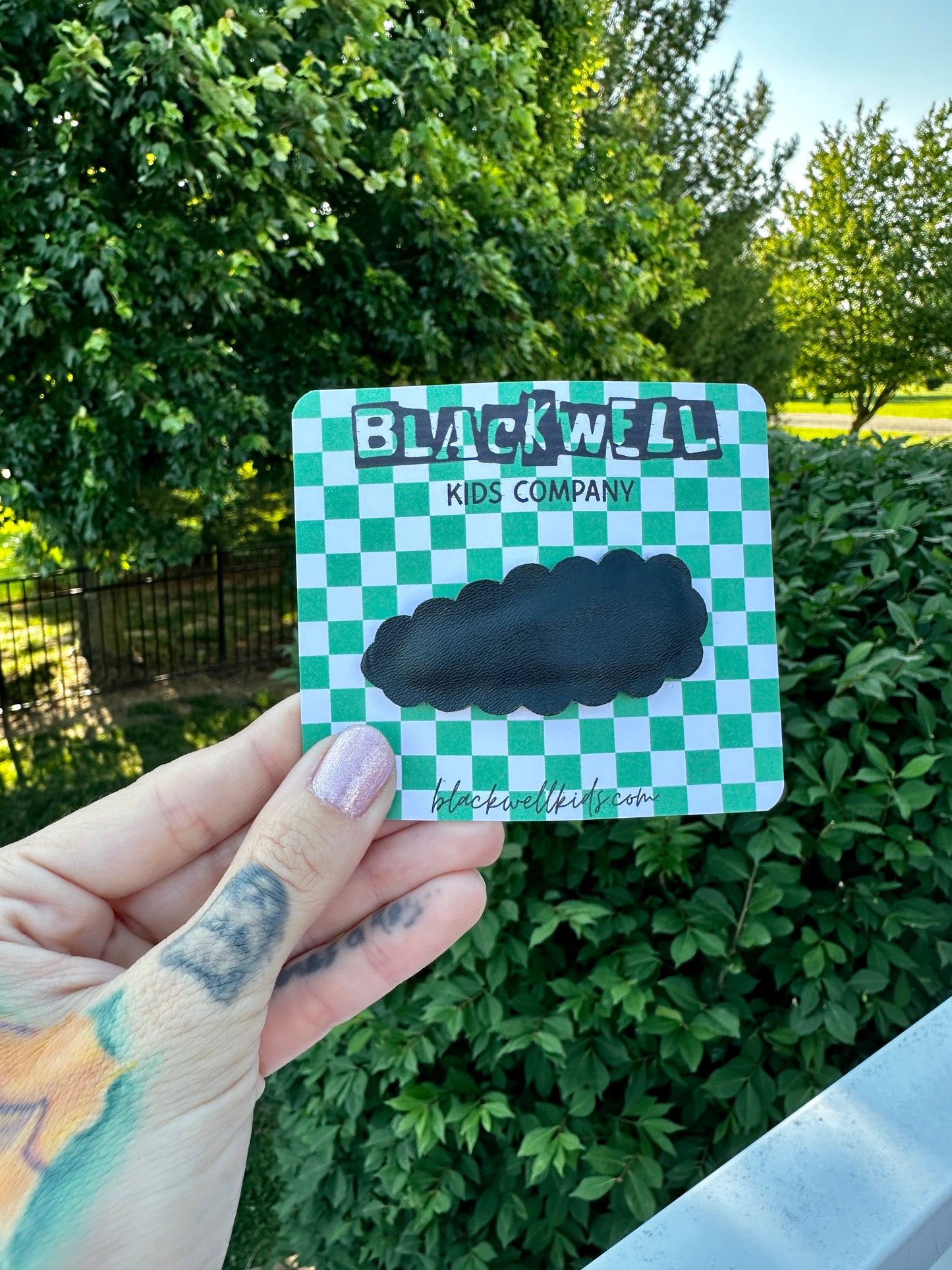 Scallop Faux Leather Snap Sets