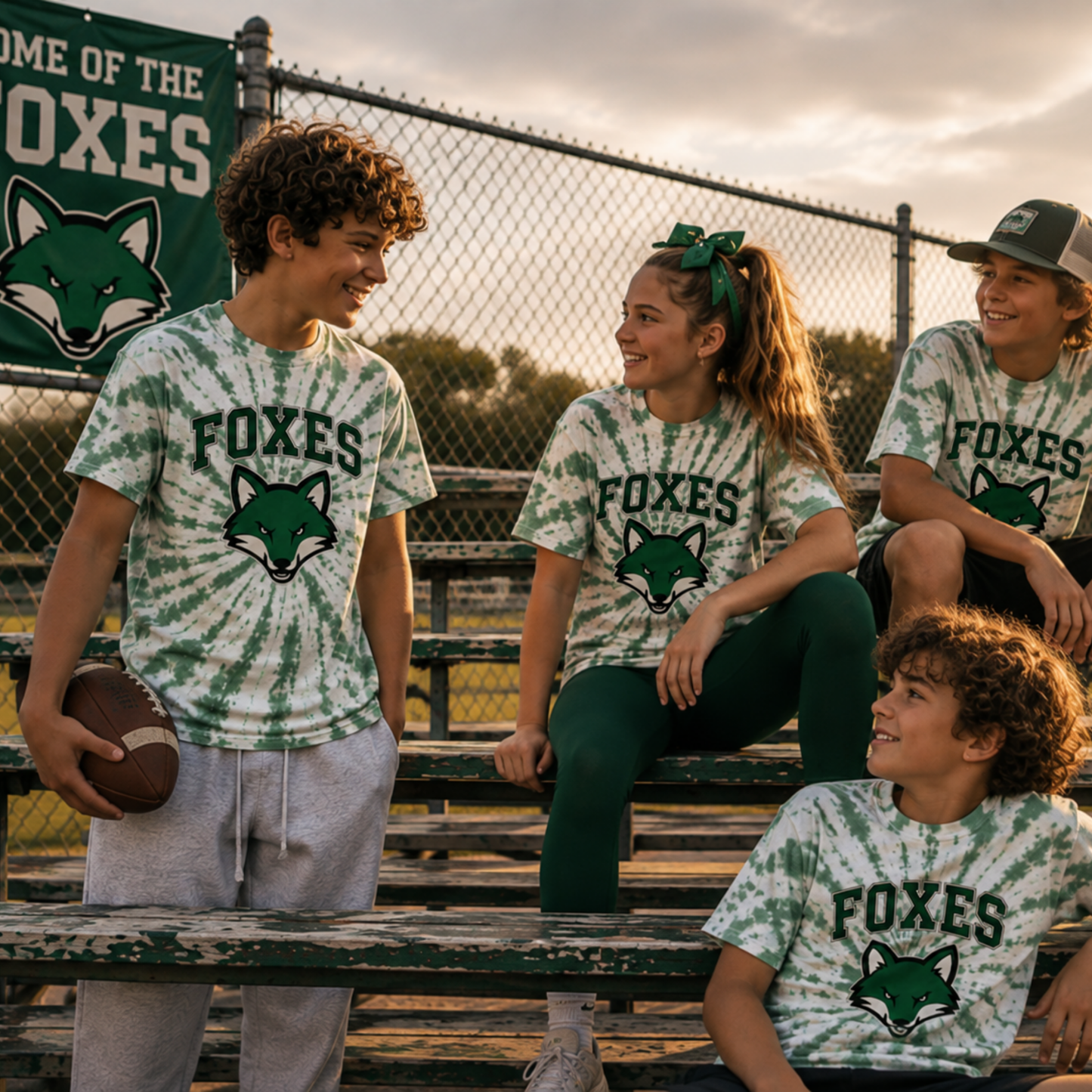 Bleacher Kids | Spiral Mascot Tee
