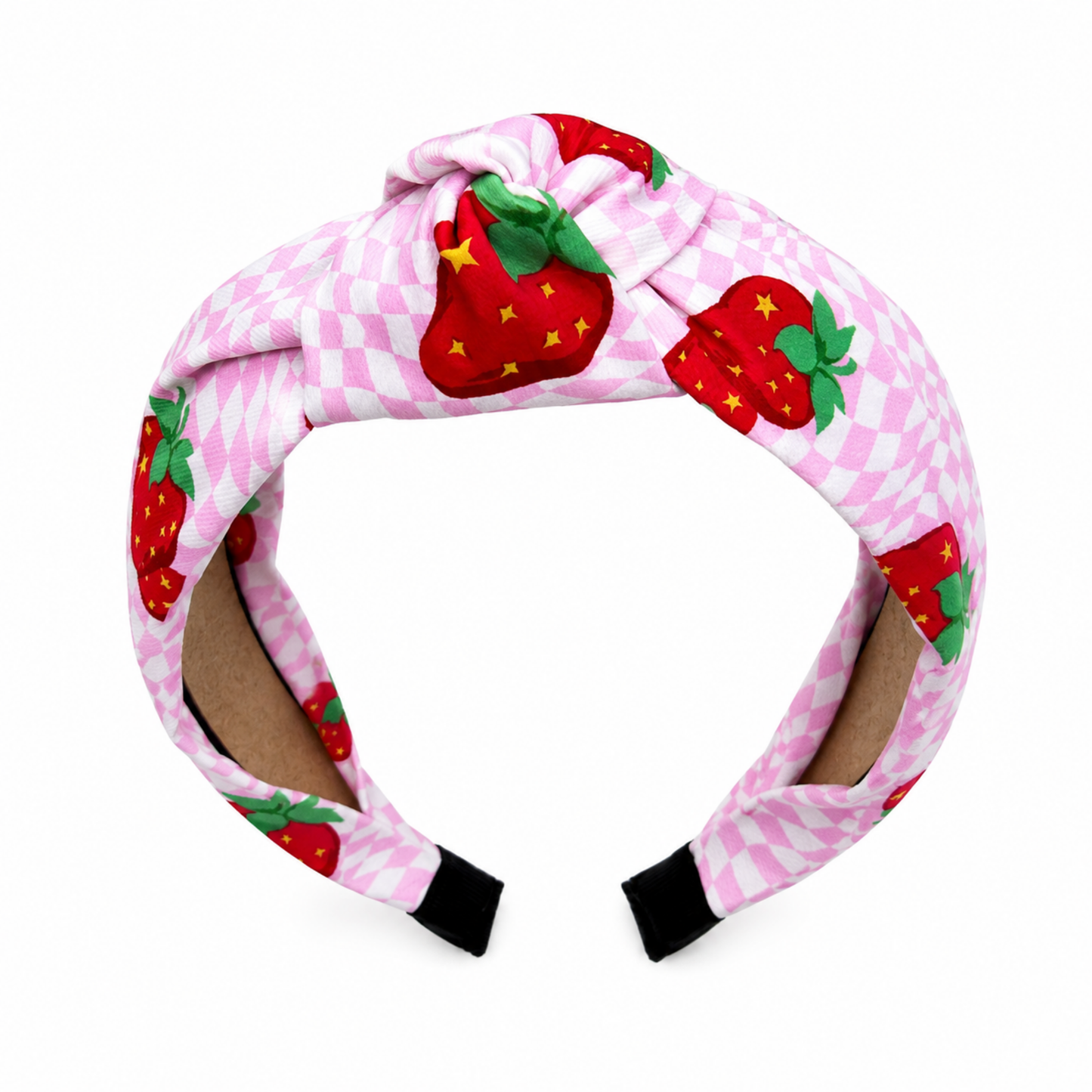 Limited Static | Strawberry Checks Headband