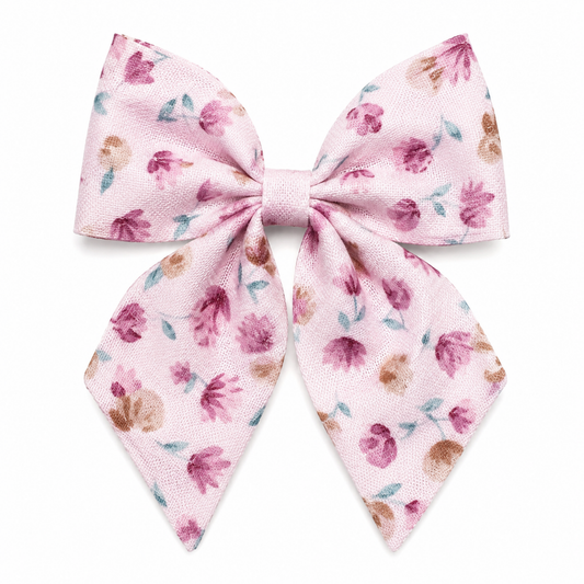 Limited Static | Blush Floral Aurora Bow