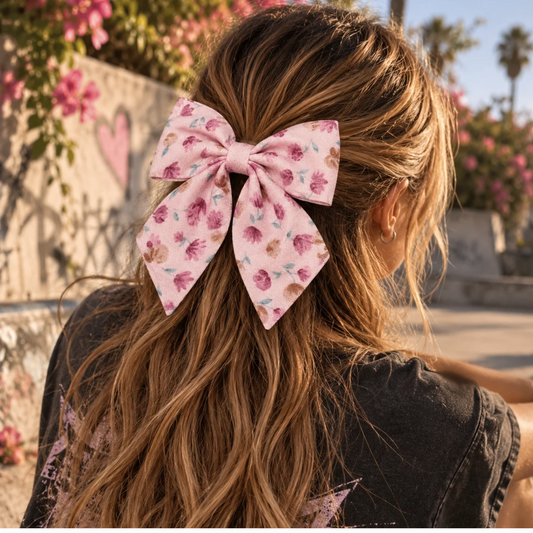 Blush Floral Aurora Bow