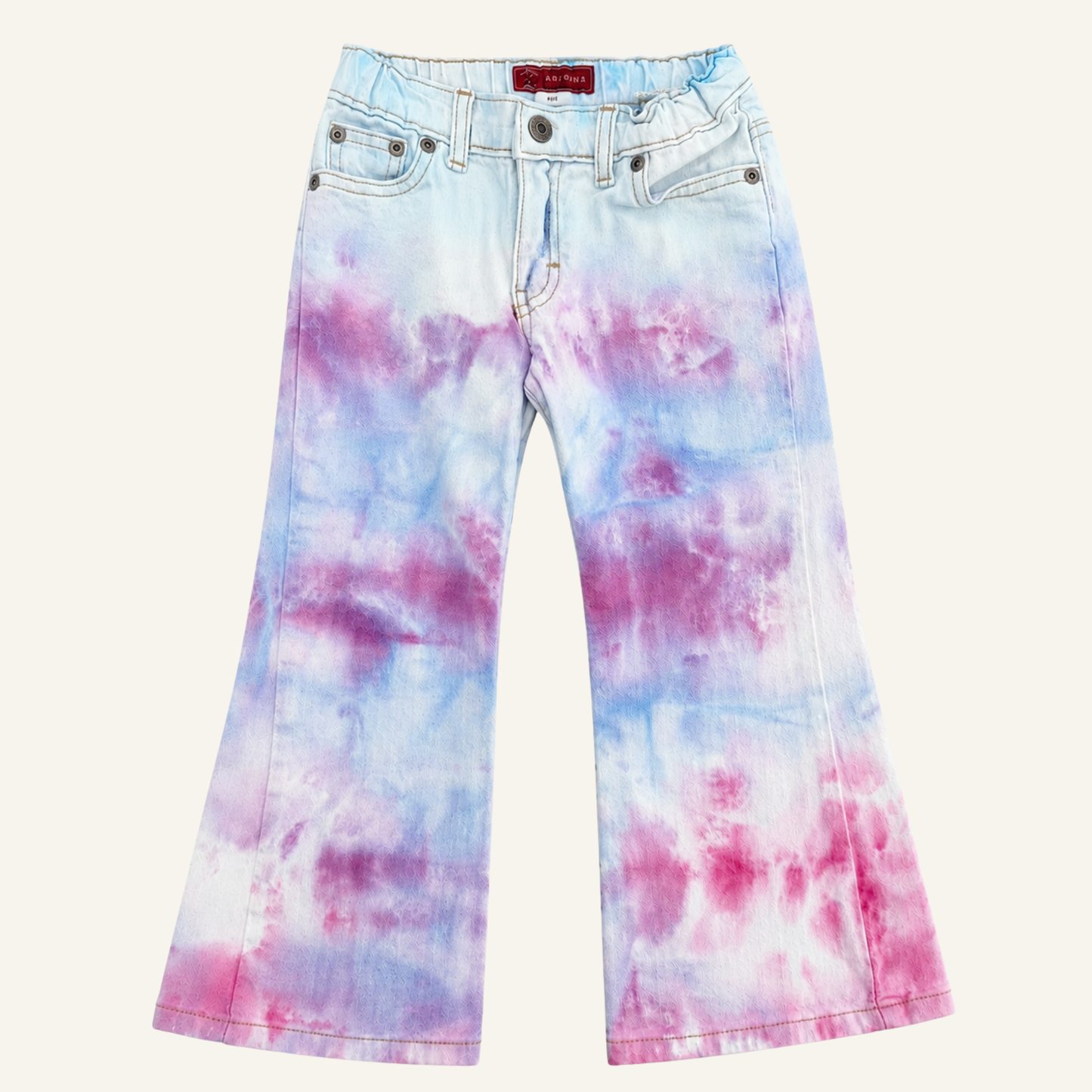 Reworked | Cotton Candy Watercolor Jeans - Size 4½ Plus