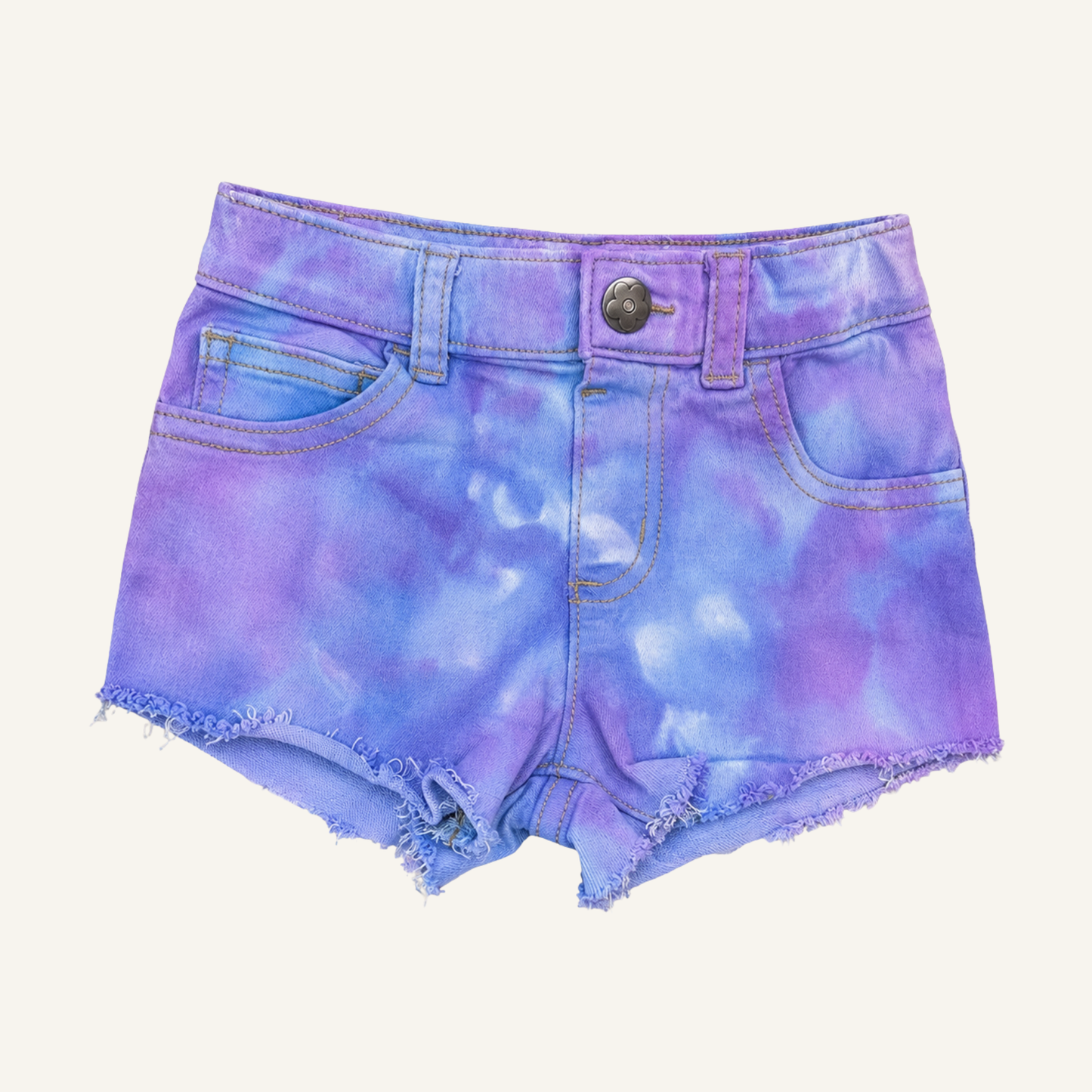 Reworked |  Lavender Sky Shorts - Size 3T