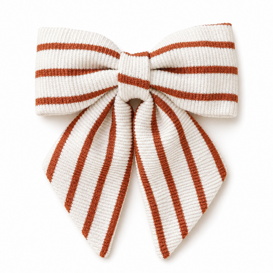 Limited Static | Rust & Cream Aurora Bow