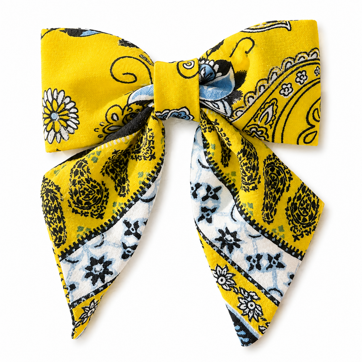 Limited Static | Yellow Paisley Aurora Bow