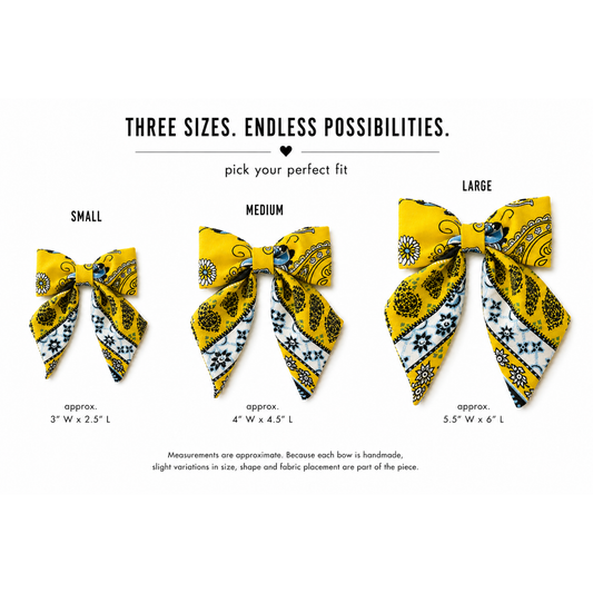 Limited Static | Yellow Paisley Aurora Bow